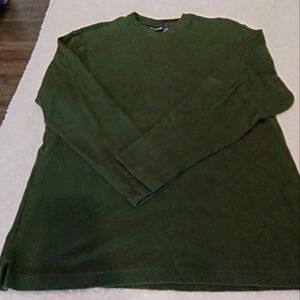 George men's large dark green sweater